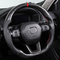 Honda Series Black Customized Design Steering Wheel With Smooth Grip Pattern